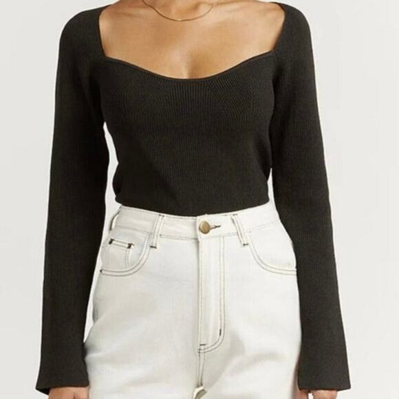 DISSH Sweaters - Dissh Paces Knit Top in Black Size AU8/US4